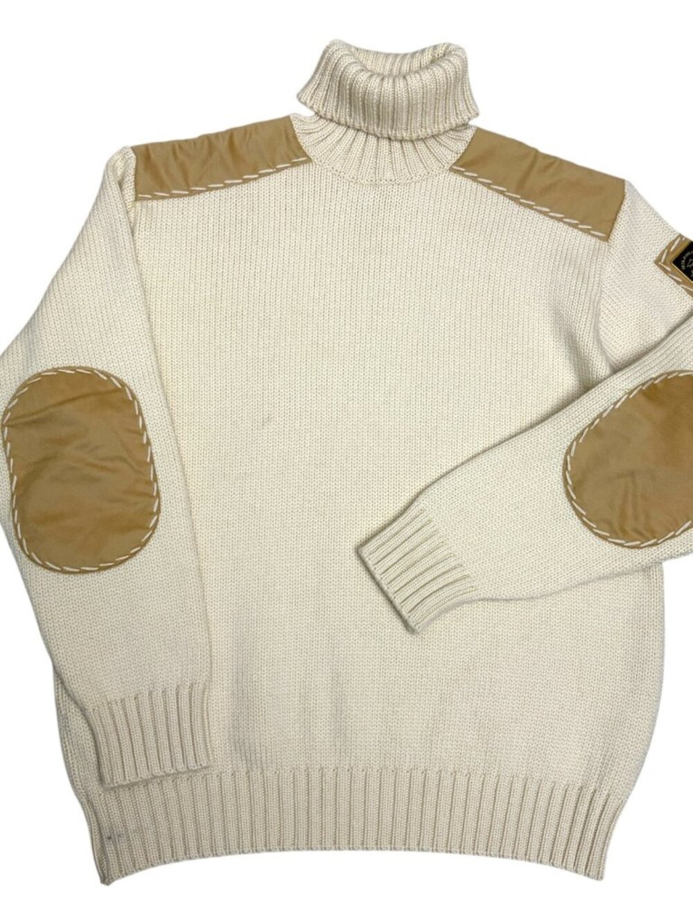 $1,000 PAUL & SHARK Sweater Yachting Knit Virgin Wool Turtleneck LUXURY Large